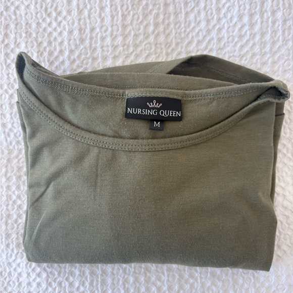 Nursing Queen - Olive Green Nursing Top - Picture 7 of 7